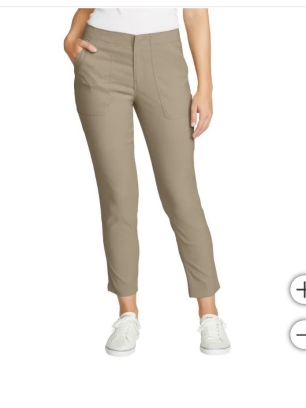 Eddie Bauer Women’s Horizan Straight Ankle Pants Size 6 Color Khaki